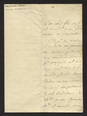 Primary view of [Letter from Commandante Anastasio Bustamente to the Laredo Alcalde, December 26, 1827]