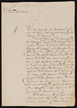 Primary view of [Correspondence between Danacio Gonzalez and the Laredo Justice of the Peace, December 27, 1840]