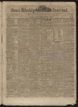 The Semi-Weekly Journal. (Galveston, Tex.), Vol. 1, No. 70, Ed. 1 Tuesday, October 8, 1850