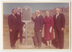[Photograph of Historical Marker Ceremony]