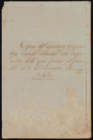 Primary view of [Copy of Items Lost in Laredo on December 9, 1842]