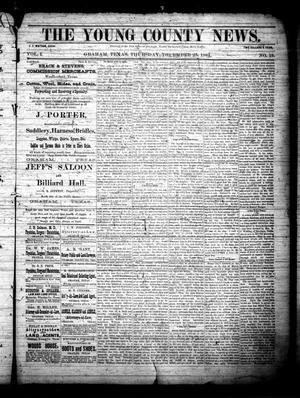 Primary view of object titled 'The Young County News. (Graham, Tex.), Vol. 1, No. 15, Ed. 1 Thursday, December 25, 1884'.