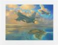 Thumbnail image of item number 1 in: '[Art of Fighter Jet Flying Over an Island]'.