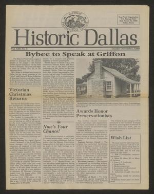 Historic Dallas, Volume 13, Number 5, October-November 1989