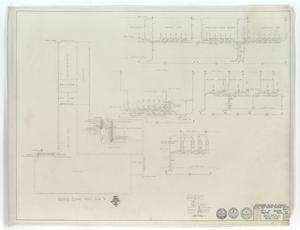 Primary view of object titled 'High School Gymnasium Abilene, Texas: Second Floor Plan Wing 'B''.