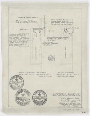 Primary view of object titled 'High School Building Abilene, Texas: Revised Heating and Electric for Sandwich Bar'.