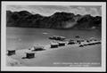 Postcard: [Postcard image of  the "Boat Landing and Bathing Beach Boulder Dam"]