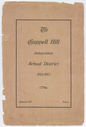 Catalog of Chappell Hill Independent School District, 1912-1913