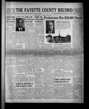 Primary view of The Fayette County Record (La Grange, Tex.), Vol. 31, No. 38, Ed. 1 Friday, March 13, 1953