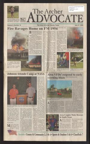 Primary view of The Archer Advocate (Holliday, Tex.), Vol. 2, No. 16, Ed. 1 Wednesday, July 21, 2004