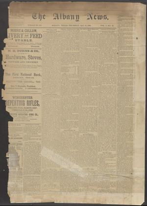 Primary view of The Albany News. (Albany, Tex.), Vol. 5, No. 44, Ed. 1 Thursday, January 31, 1889