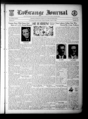 Primary view of La Grange Journal (La Grange, Tex.), Vol. 63, No. 14, Ed. 1 Thursday, April 2, 1942